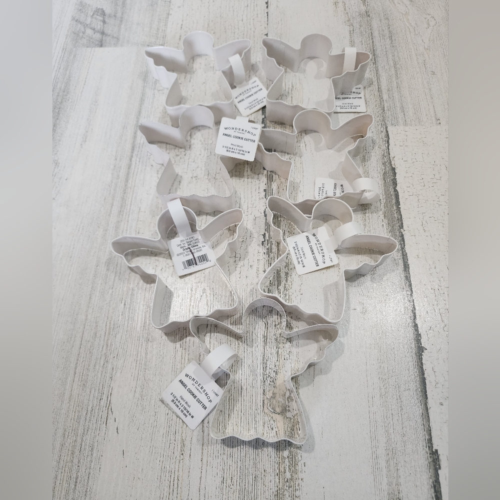 Target Wondershop white angel cookie cutter 7 pieces 3.5" x 3.9375" NEW